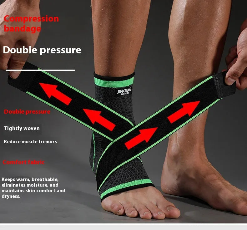 Sports ankle support in black, green or orange for basketball, running and outdoor activities