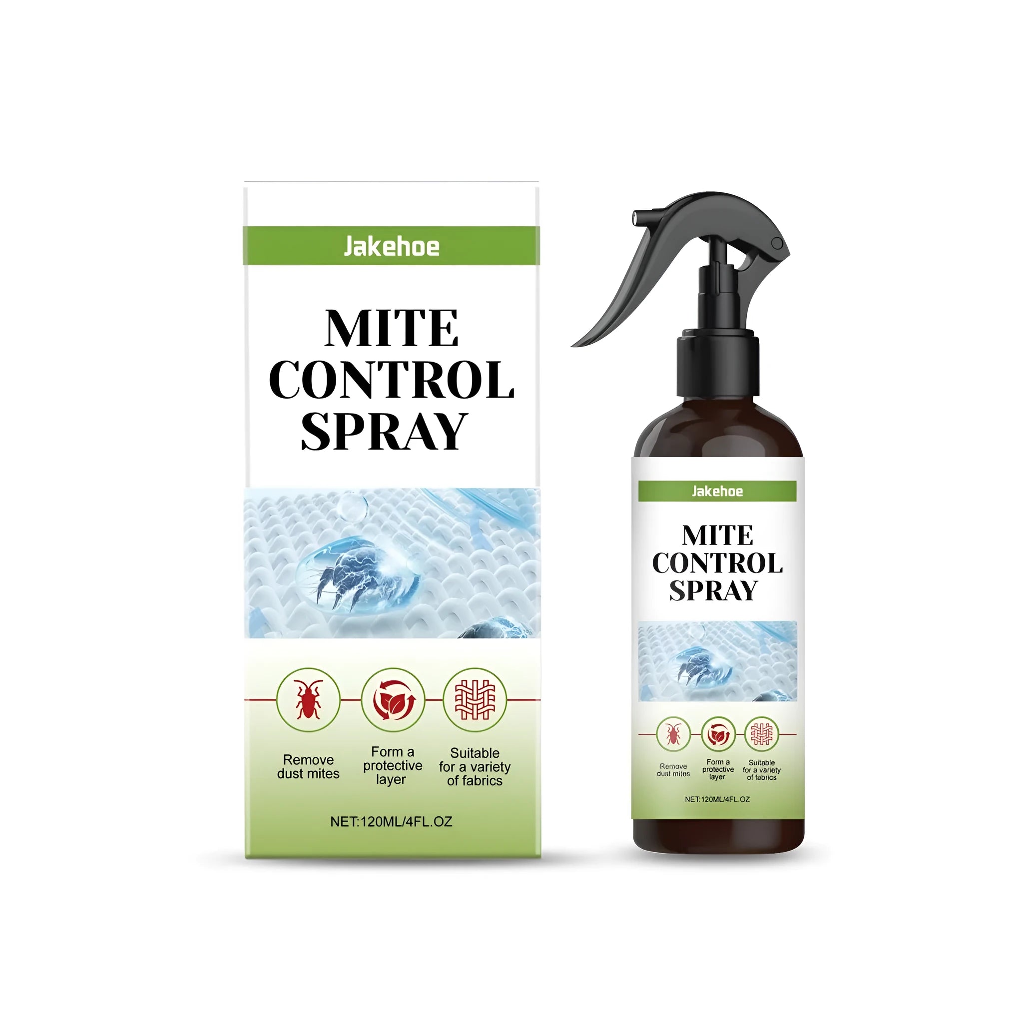 120ml mite control spray bottle for treating bedding and household fabrics