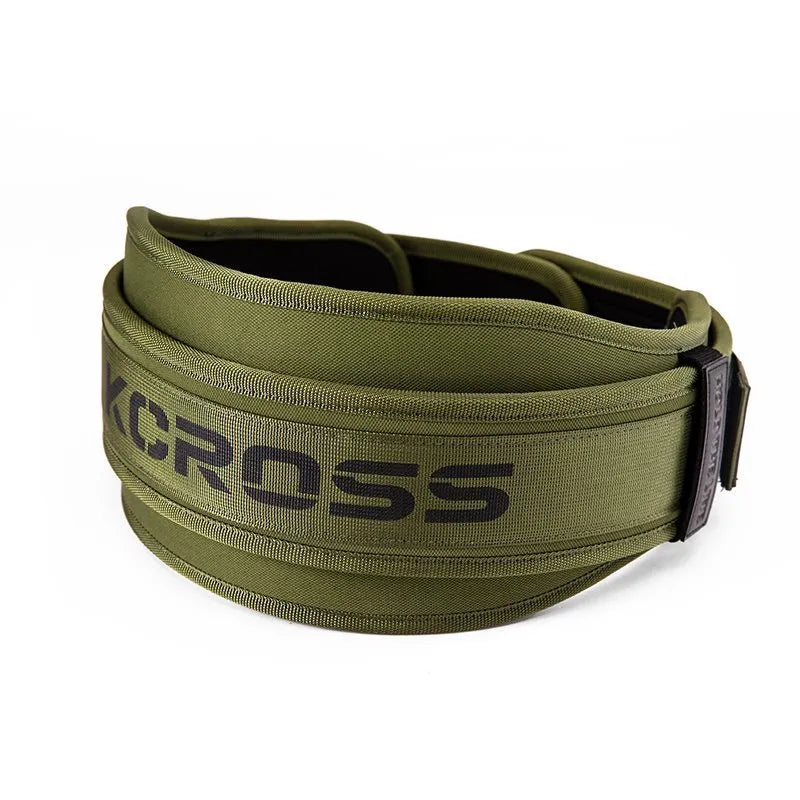Men's army green ethylene weight-bearing belt for squat and pull support