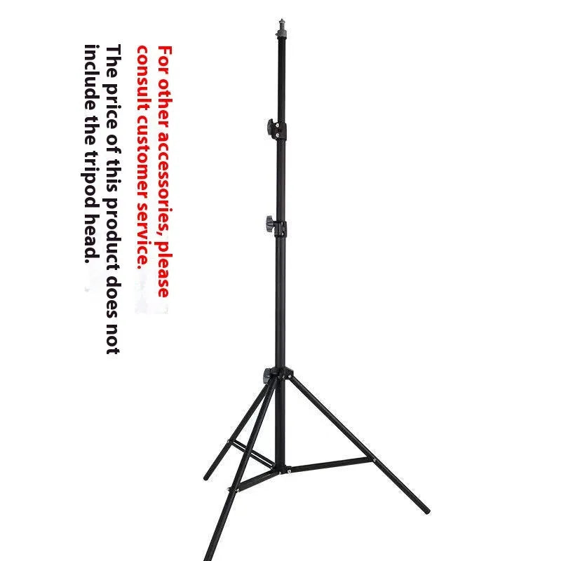 Photography light stand tripod with mobile phone holder in frosted finish