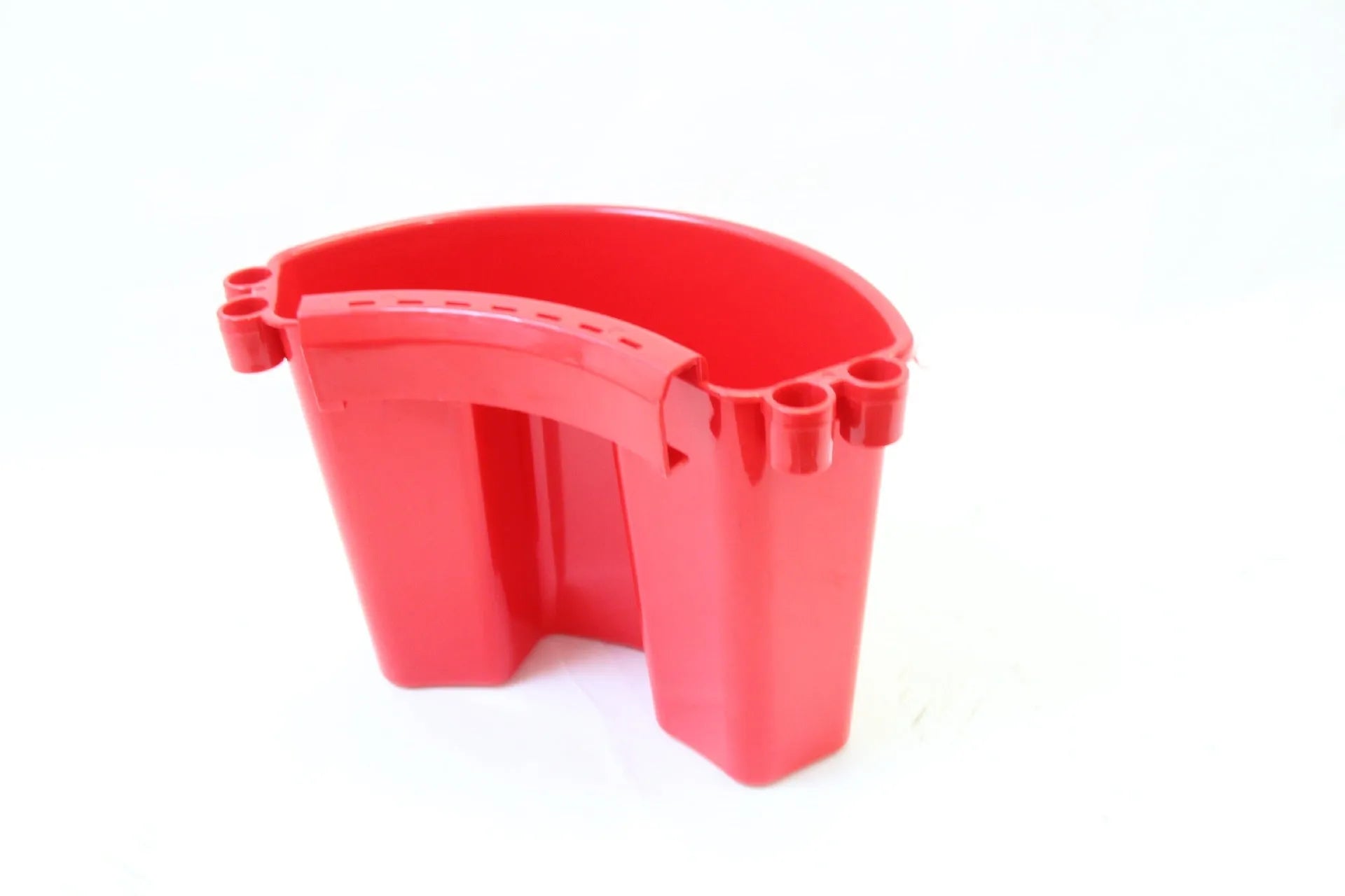 Car washing bucket with side brush holder in black, red, blue, or pink colour options