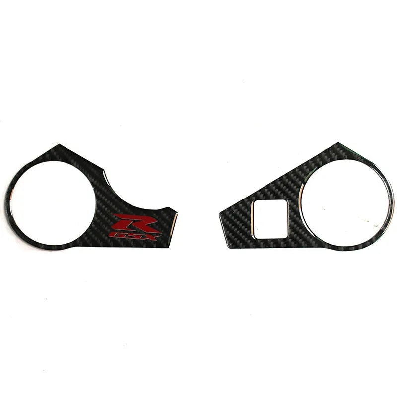 Black carbon fibre pattern adhesive sticker for SUZUKI GSXR1000 L1 upper connective plate