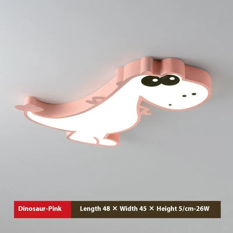 Cartoon dinosaur design ceiling light with 48cm diameter for children's bedroom