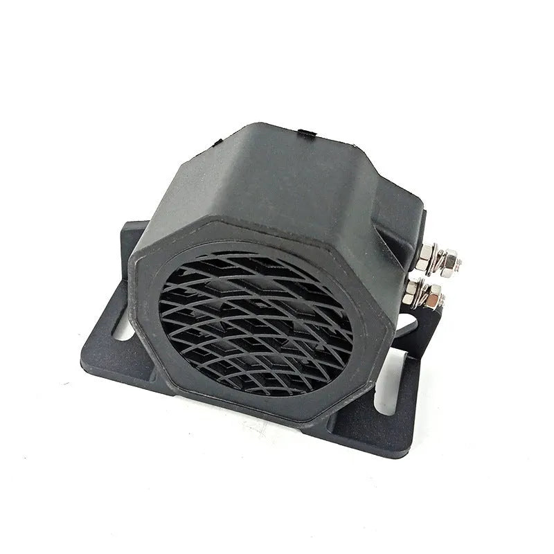 Black GQ-208A reversing horn buzzer for 12-80V vehicle systems with 105dB output