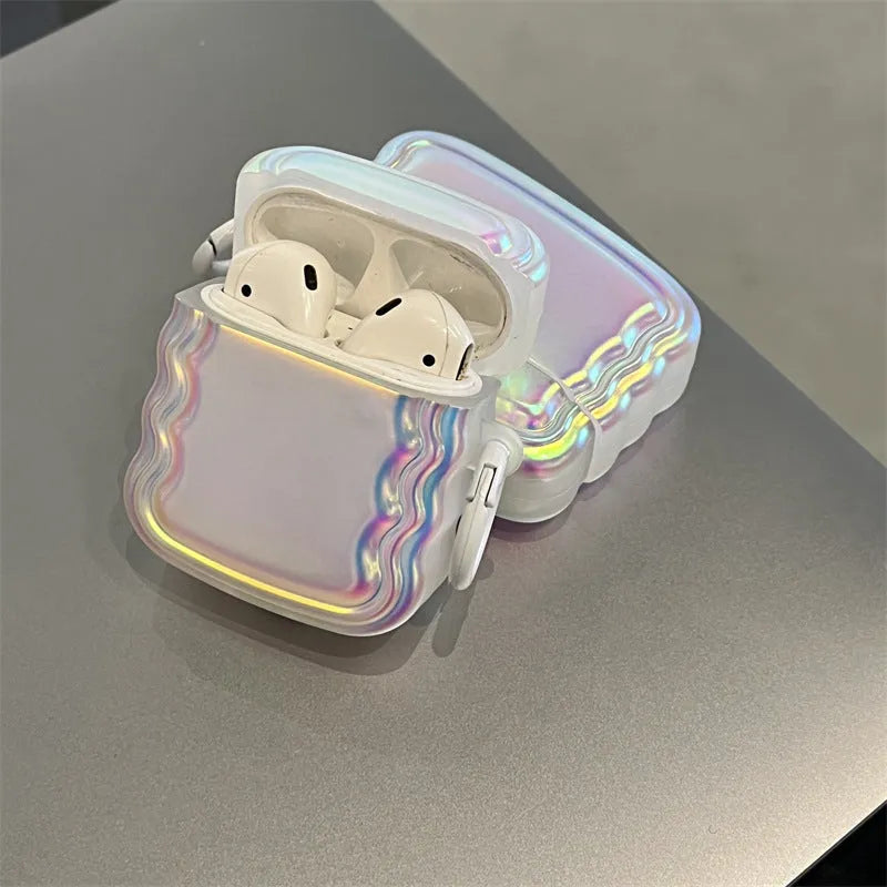 Silicone laser headset case with magic ring design for AirPods Pro and other models
