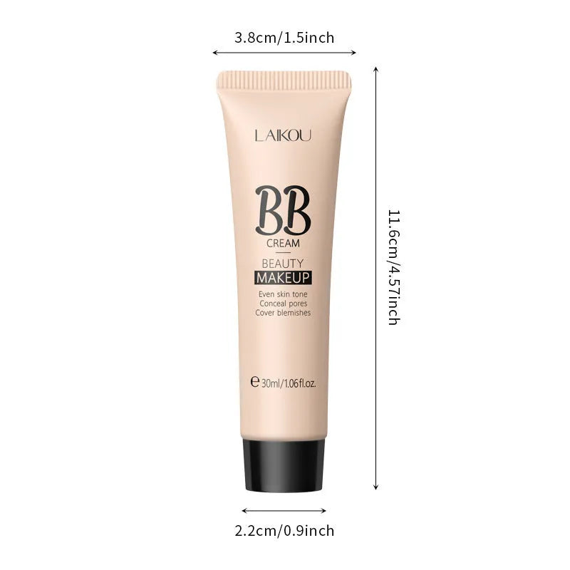 Natural Makeup Hose BB Cream 30ml tube with nine skin tone shade options showing concealer properties