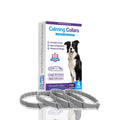 Four dog anxiety relief collars in assorted colours with 62cm length and monochrome Chinese pattern