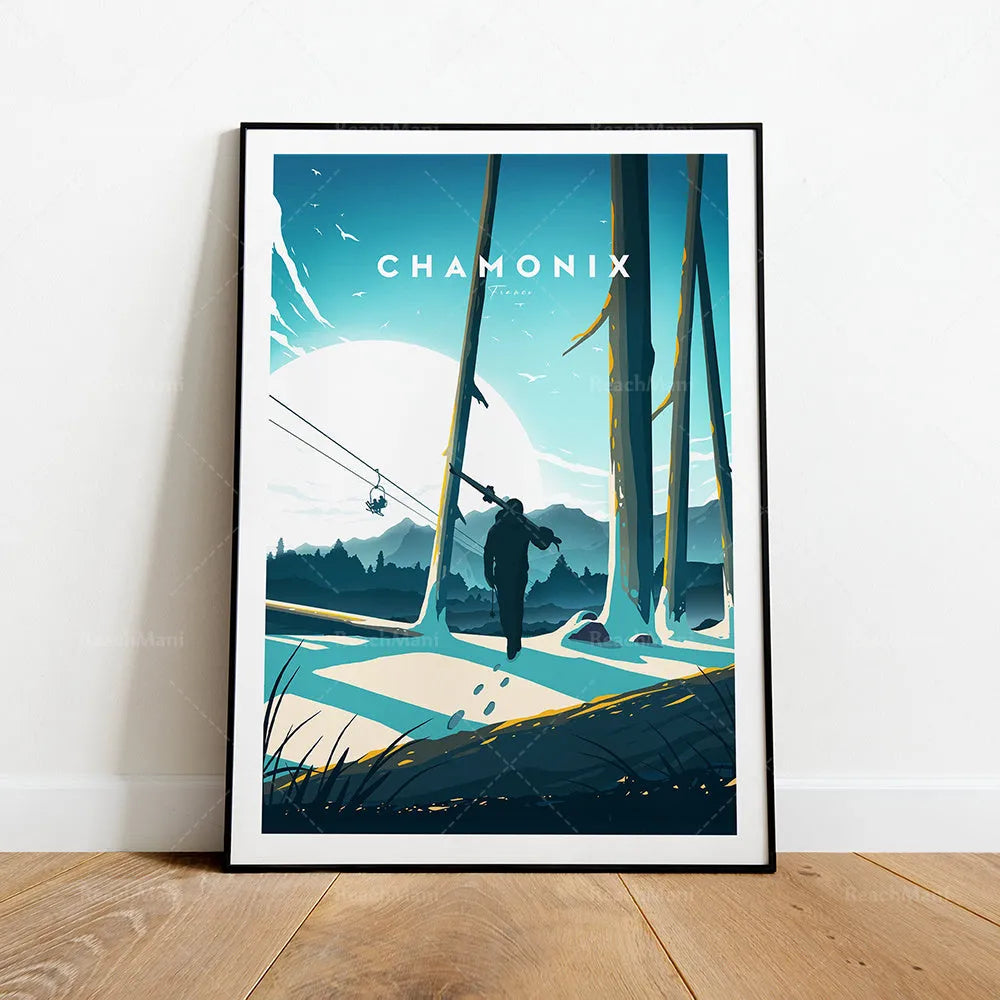 Frameless canvas decorative painting with pine frame, inkjet printed pattern, 50x70cm rectangle for living room wall