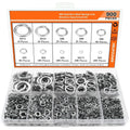 304 stainless steel spring lock washer combination box with 900 pieces covering M2 to M12 metric sizes