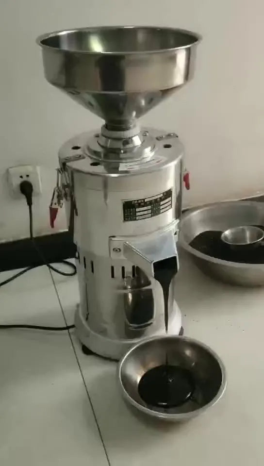 Stainless steel electric sesame paste grinding machine with 100mm grinding wheel for household use