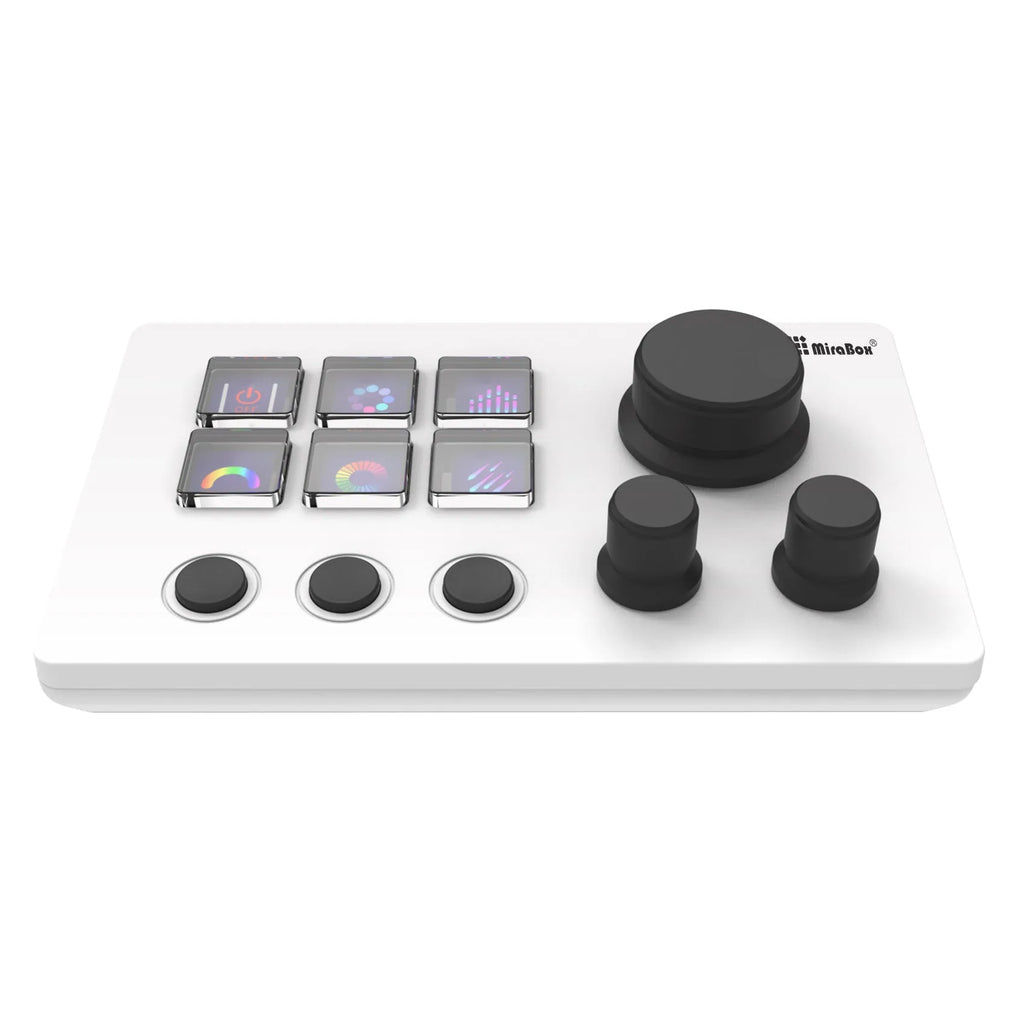 Visual Keyboard N3 white and black numeric keypads with data cable and bracket.
