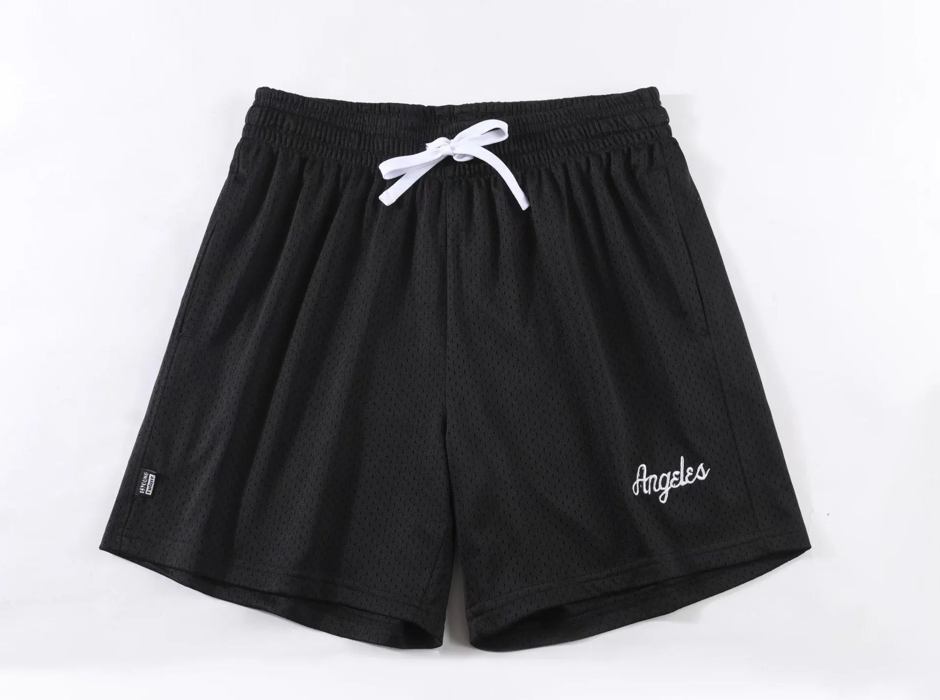 Men's double-layer mesh shorts in various colours showing sports leisure styling
