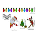 Medium-sized cartoon Christmas elk magnetic decoration sticker for car in RFM025 colour.
