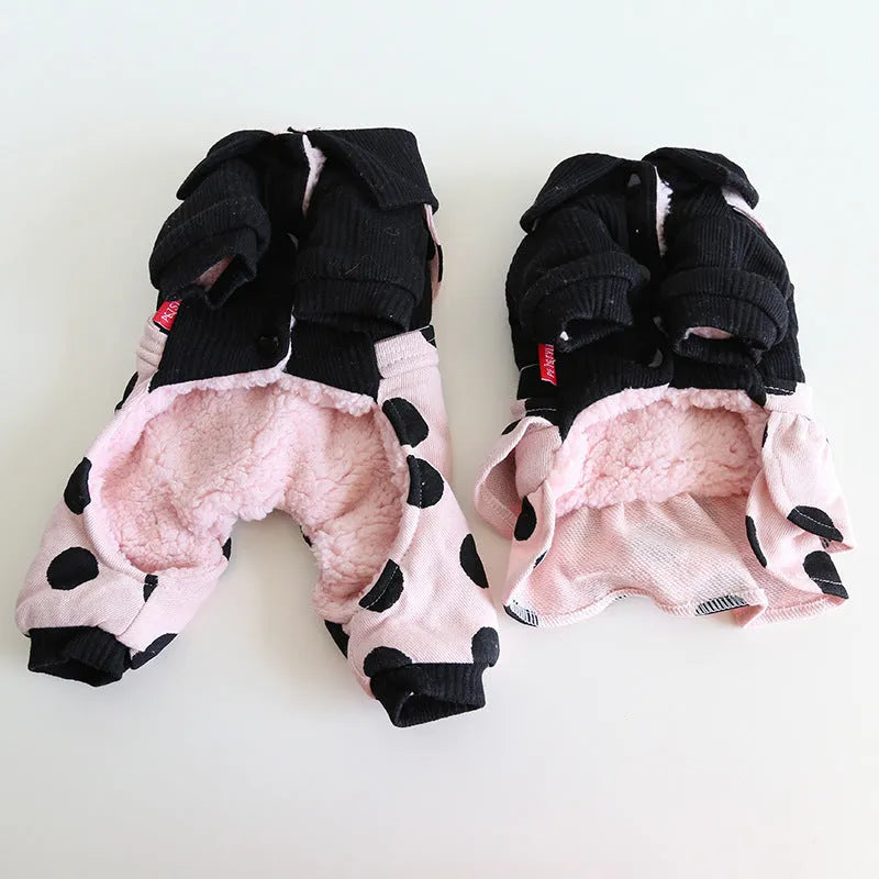 Shoulder strap lapel pet clothing in cloth material with size options from XS to XL