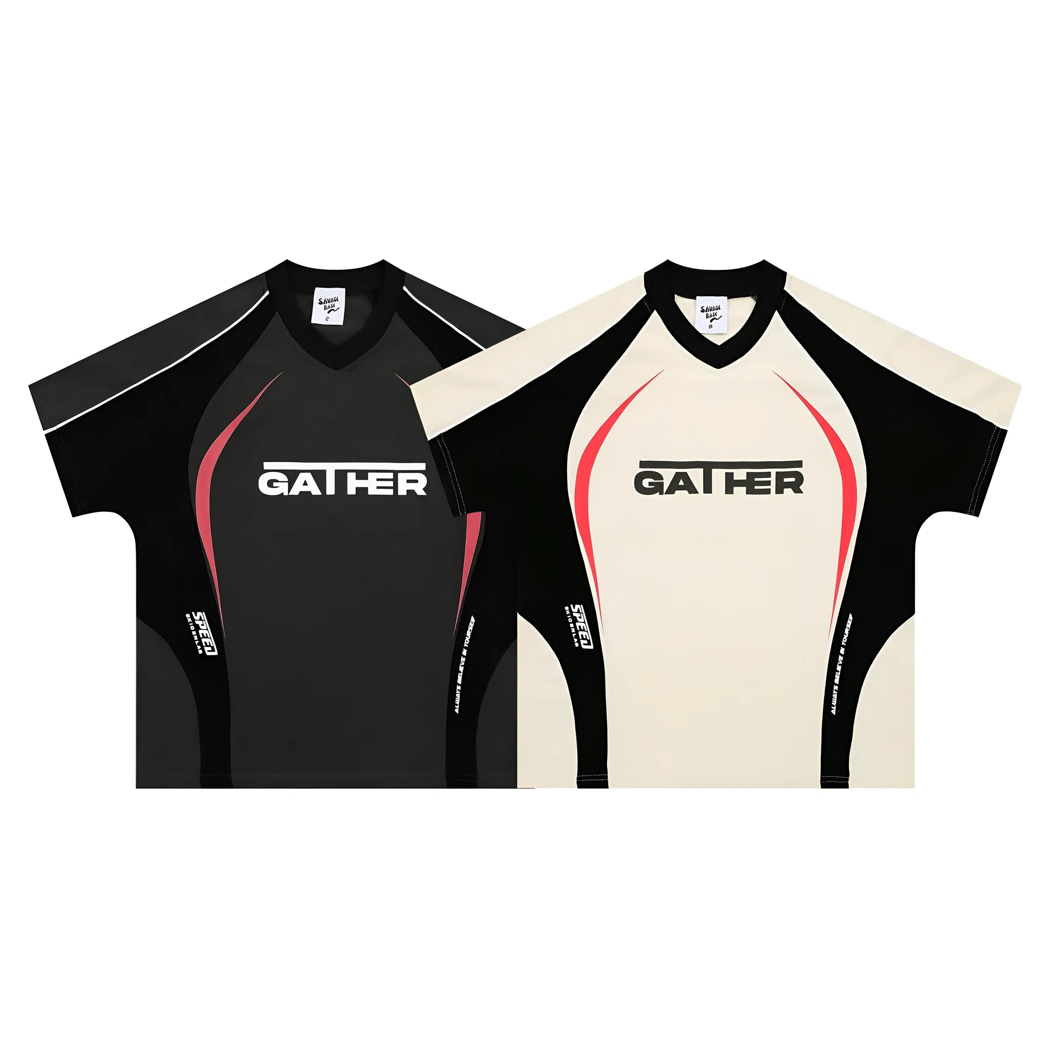 Men's loose fit black t-shirt with a colour matching letters printed design on the front.