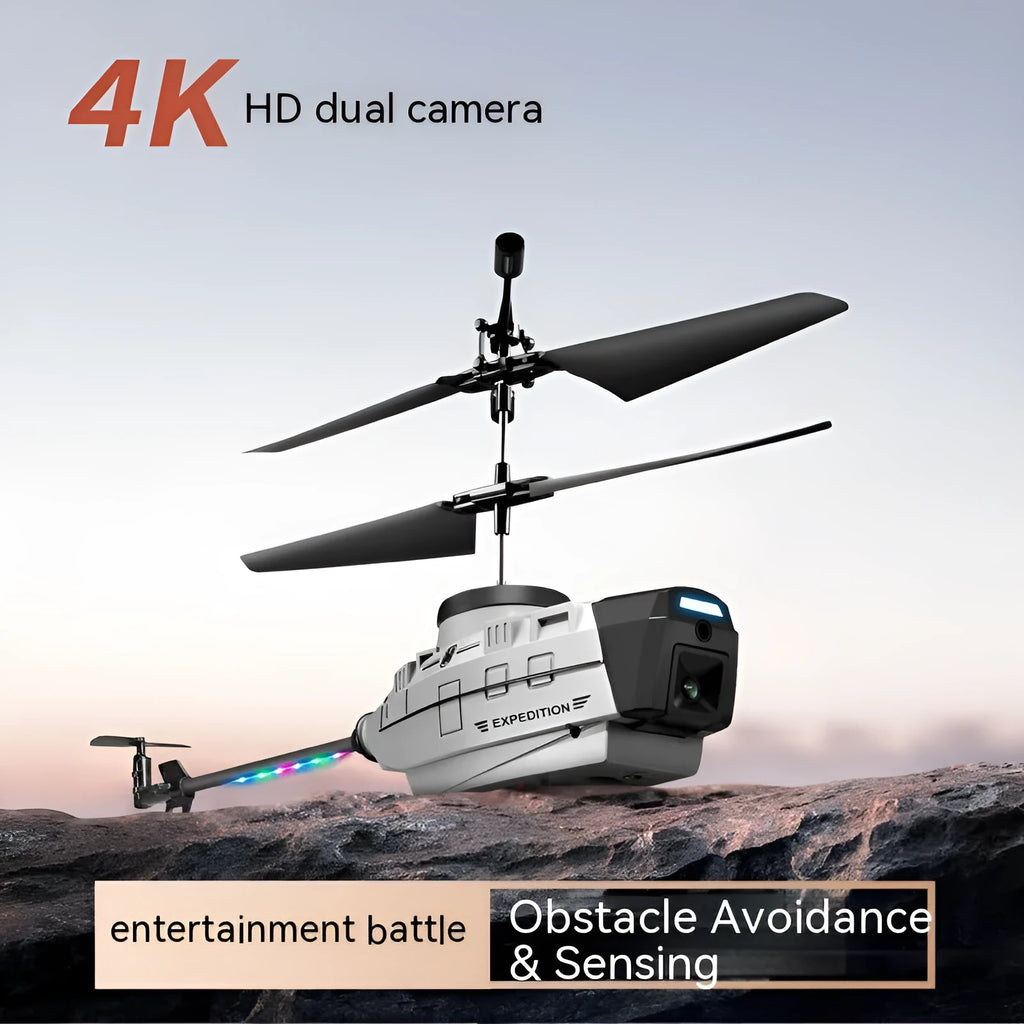 Heifeng grey reconnaissance UAV helicopter with four rotors and obstacle avoidance sensors