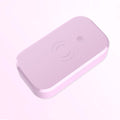 White ultraviolet disinfection box with wireless charging pad for nail tools and mobile phones