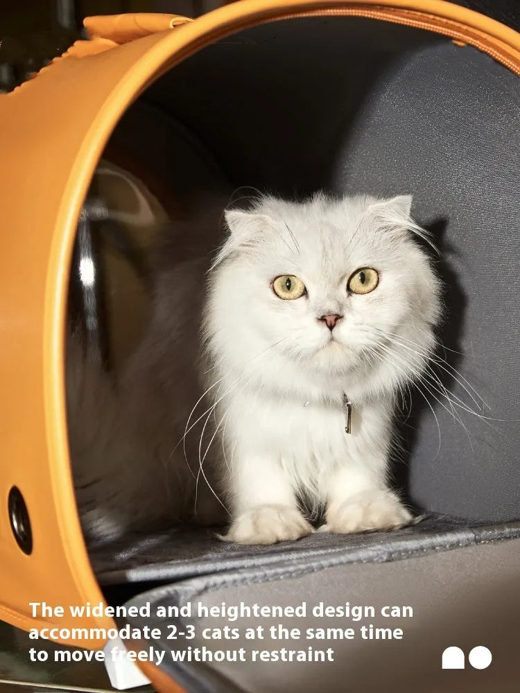 Synthetic pet carrier bag for cats and small dogs with 50cm length and 10kg capacity