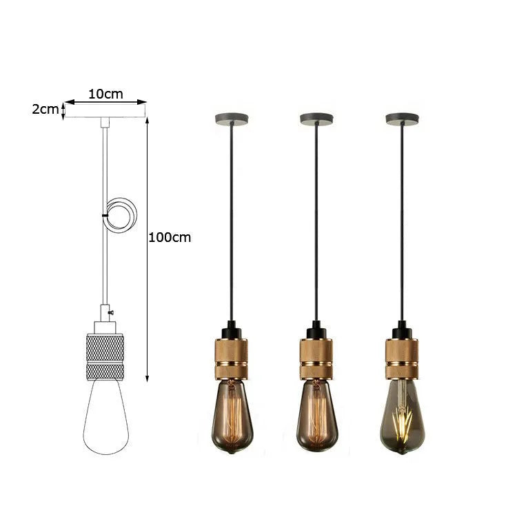 DIY retro chandelier assembly kit with metal frame, braided power cord, and electroplated lamp holder in chrome finish
