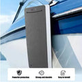 Blue and grey EVA foam marine fender for boat hull protection.