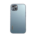 Frosted glass fine hole phone case for iPhone XSmax with metal lens in black
