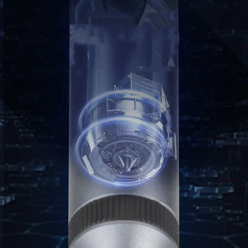 Aluminium alloy precision electric screwdriver showing compact design and charging port.