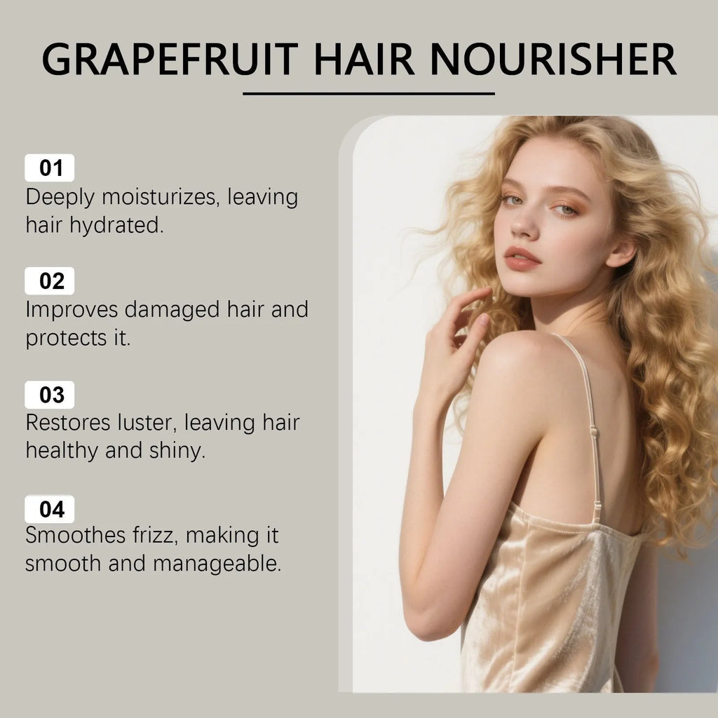 120ml bottle of grapefruit hair conditioner with rosemary and ginger oils