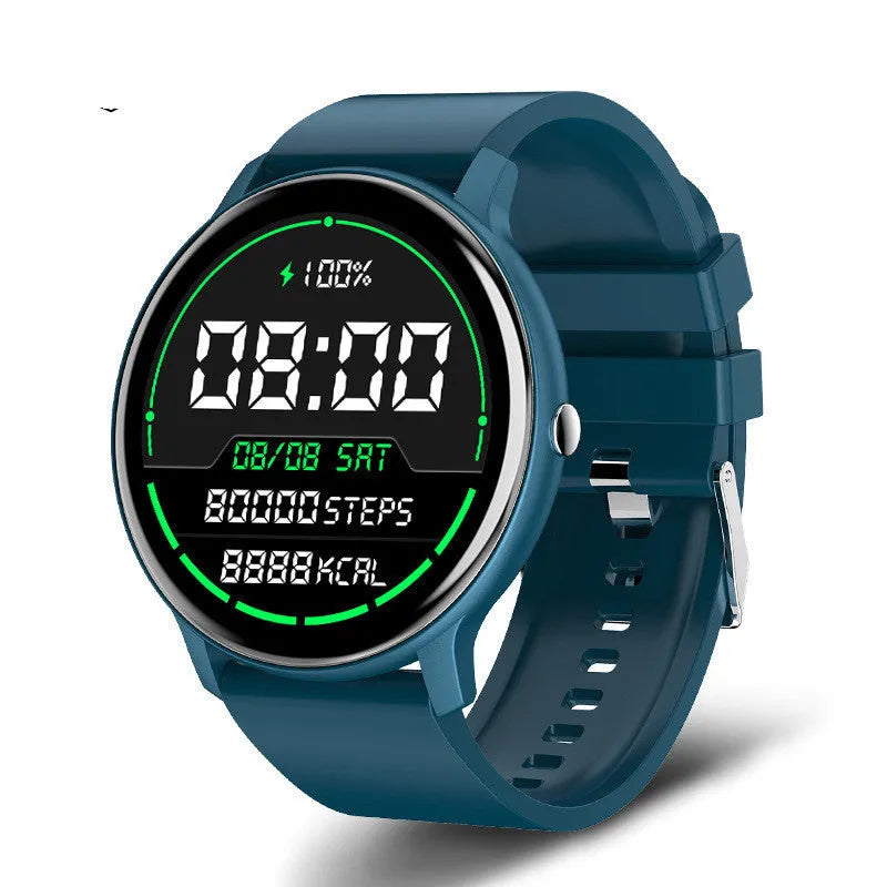 Unisex smart watch with blood pressure and oxygen detection on display