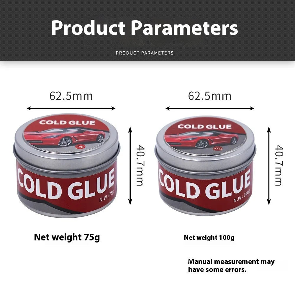 Automobile depression repair cold glue tube for car body dent repair in 75g or 100g size options