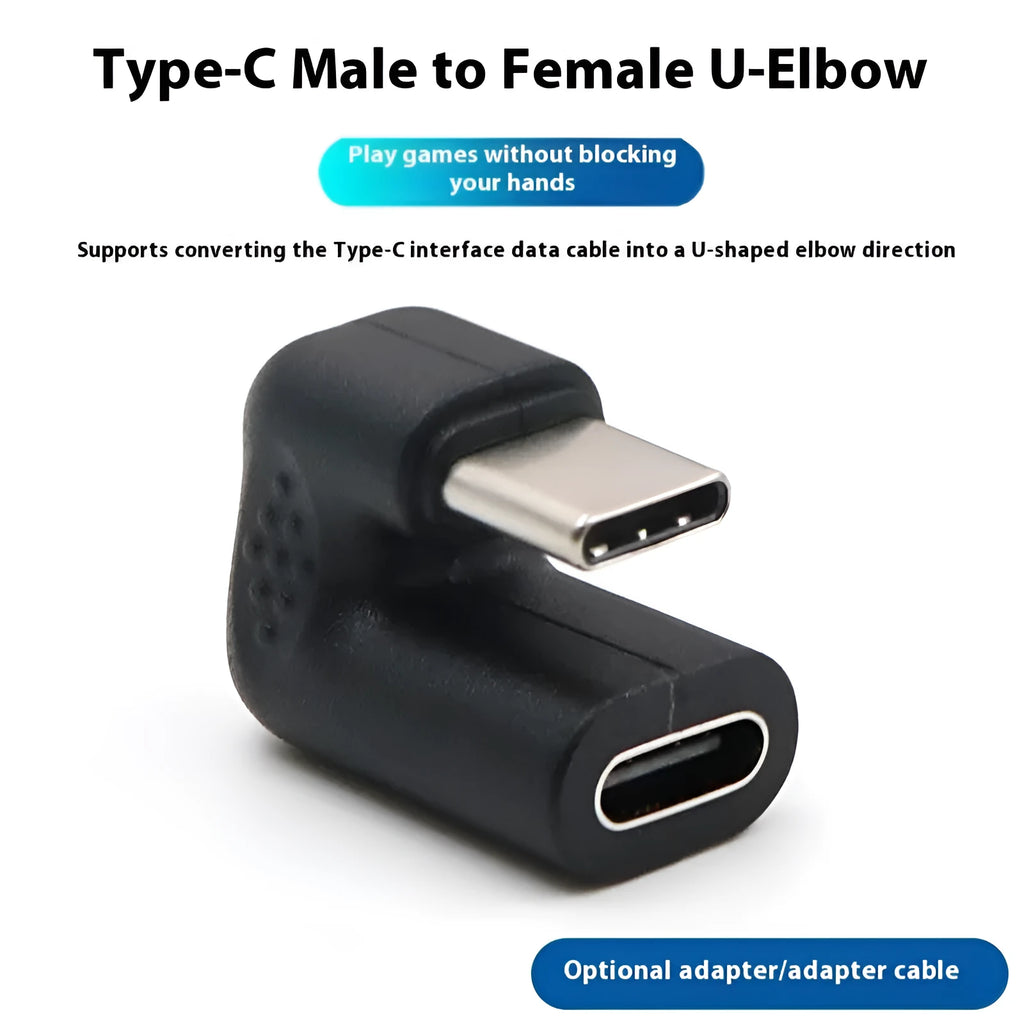 Plastic male to female adapter extension cable with U-bend design showing four adapters