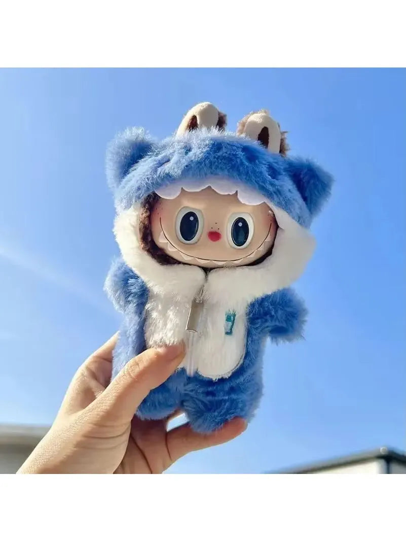 Blue shark cloth car curtain hanging ornament without doll universal fit