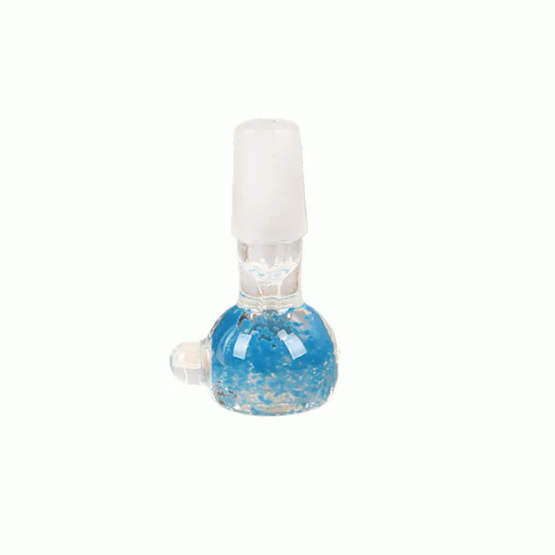 7cm hand-blown coloured glass trumpet tobacco pipe geometric shape simple modern style
