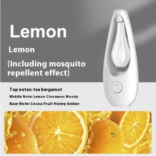Ultrasonic aroma diffuser and mosquito repellent device with essential oil or repellent liquid bottle