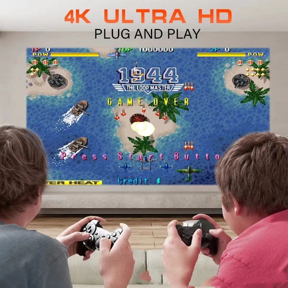Wireless HD game machine projector for home use with gaming consoles.