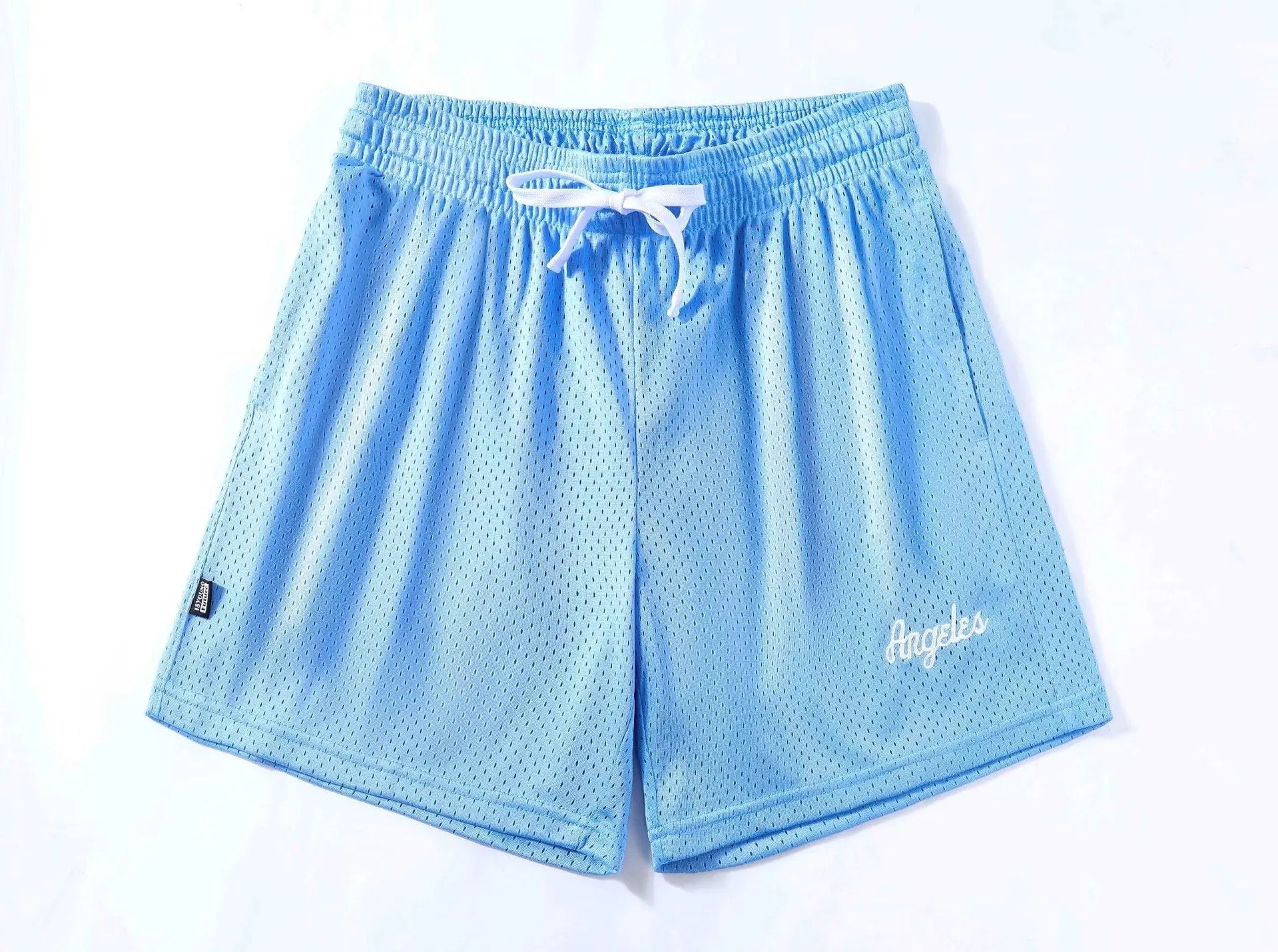 Men's double-layer mesh shorts in various colours showing sports leisure styling
