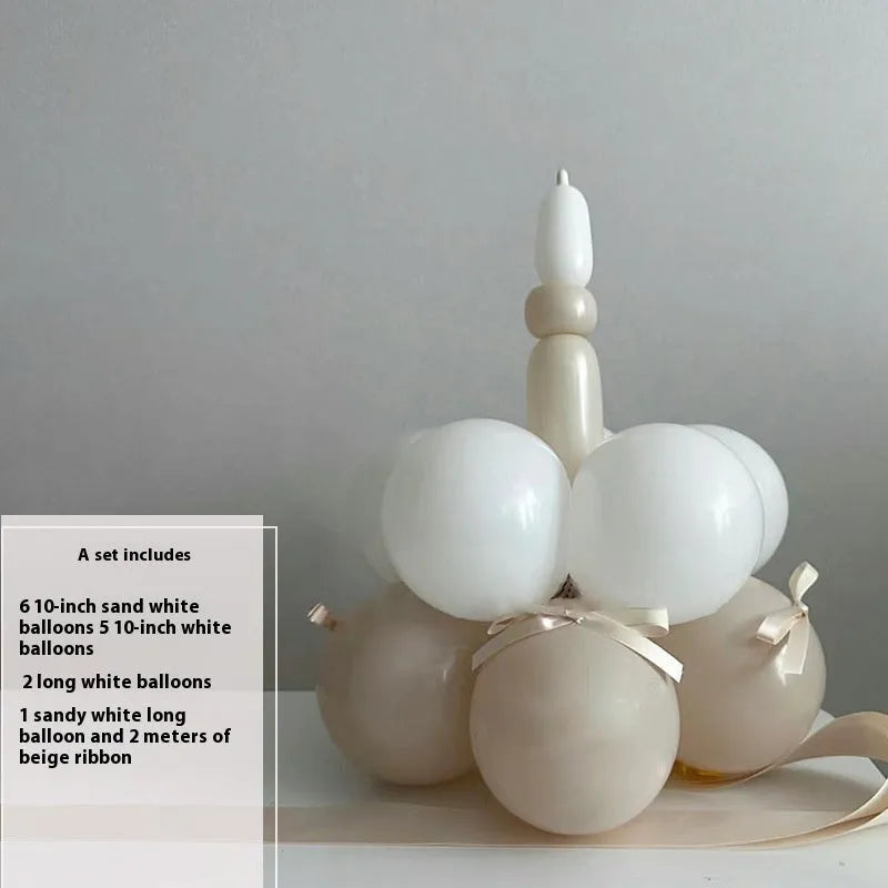 DIY balloon bouquet cake decorating kit with balloon set for handmade party centrepieces