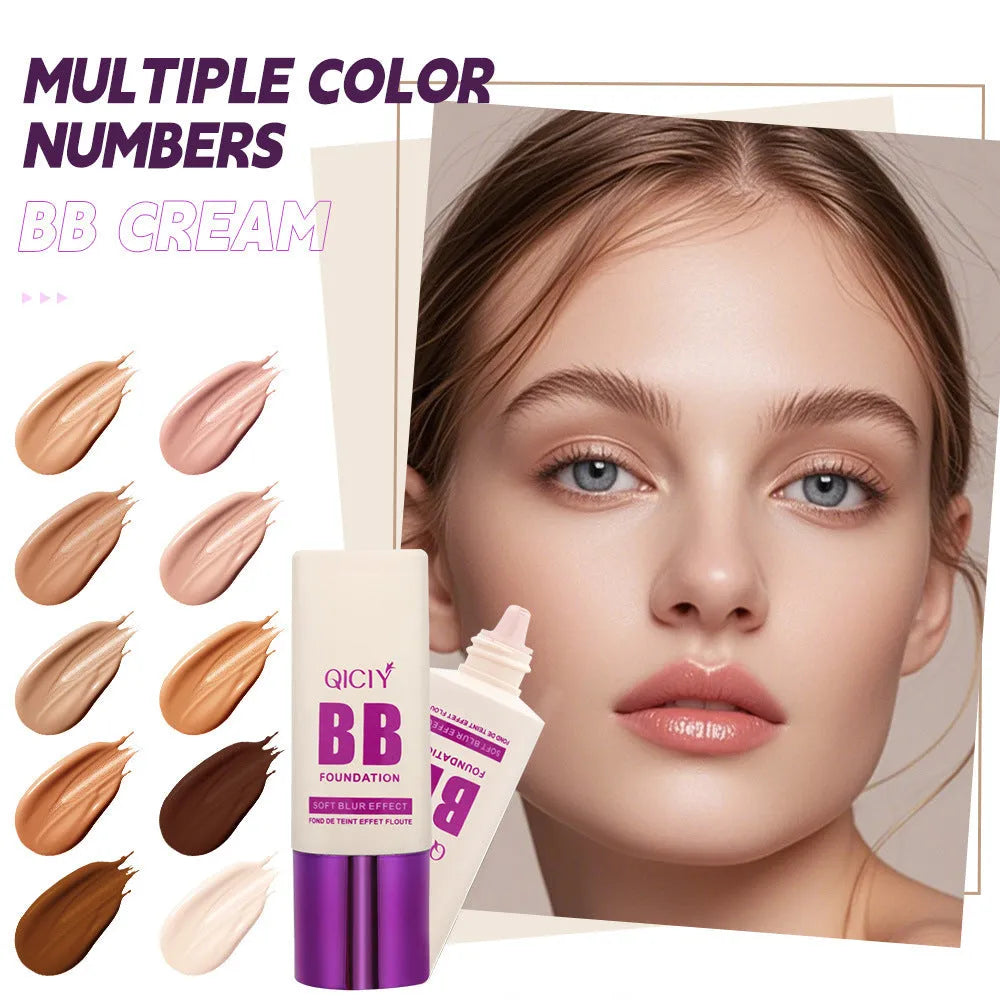 Feeding bottle style BB cream liquid foundation concealer in ten different shade colours.