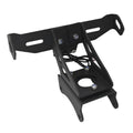 Black aluminium alloy Honda motorcycle rear licence plate holder with fixed mounting bracket
