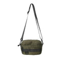 Men's nylon messenger bag in street style with 22cm length and crossbody strap