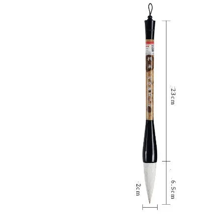 Large traditional Chinese calligraphy brush with mixed wolf and sheep hair bristles for wrist painting