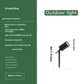 Outdoor aluminium ground lamp with LED light for lawn or courtyard