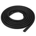 Black rubber sealing strip for Toyota Hiace High Roof sliding door, 5 metre length