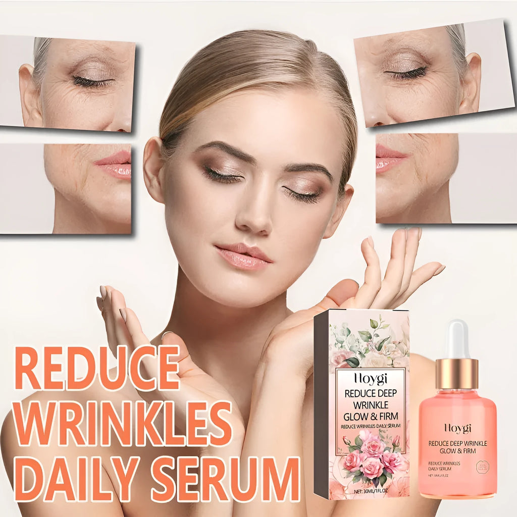 30ml rose essential oil in glass bottle for smoothing wrinkles and brightening skin