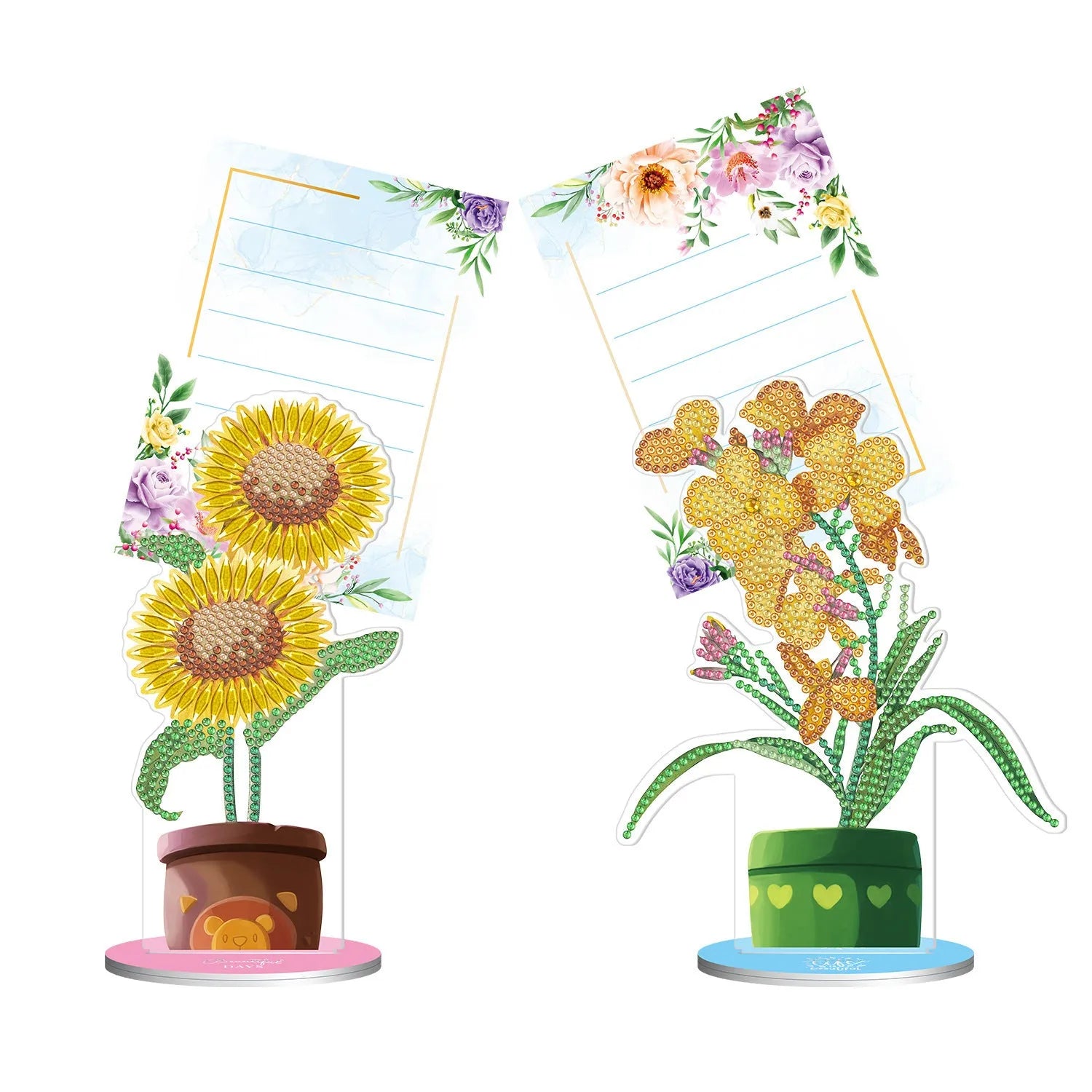 Handmade diamond painting note clip decorative piece for restaurant display