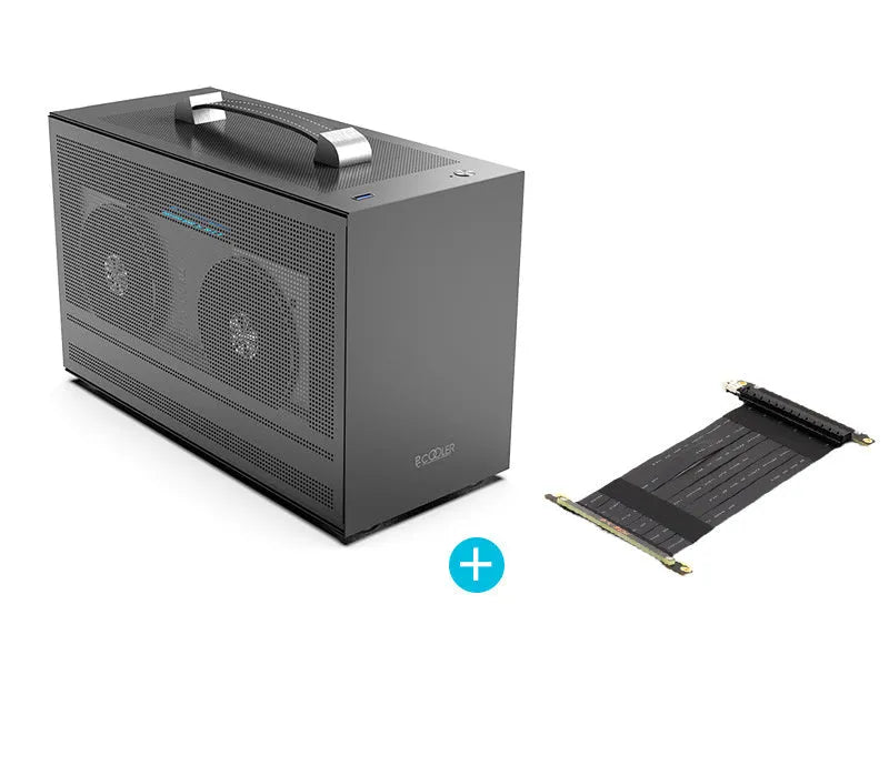 Hummingbird PRO Mini ITX desktop computer case in titanium gray and white colour options