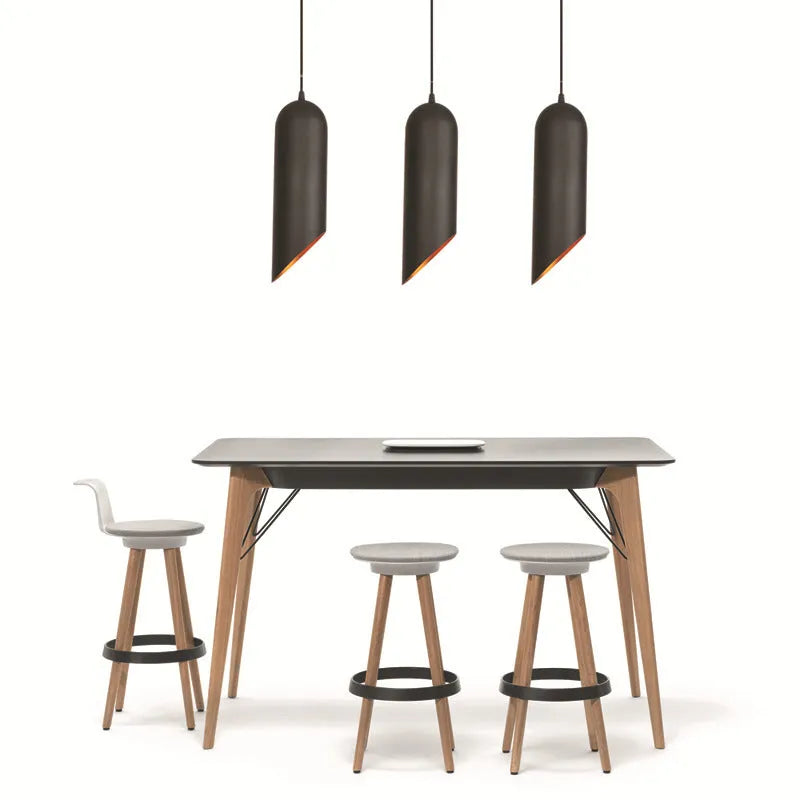 Retro iron art chandelier with matte black finish for bedroom or living room lighting