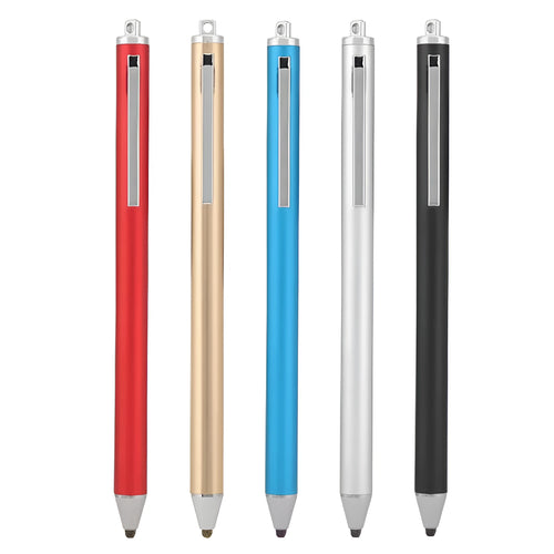 Metal capacitive stylus with fine 1.5mm tip for tablets and phones in seven colour options