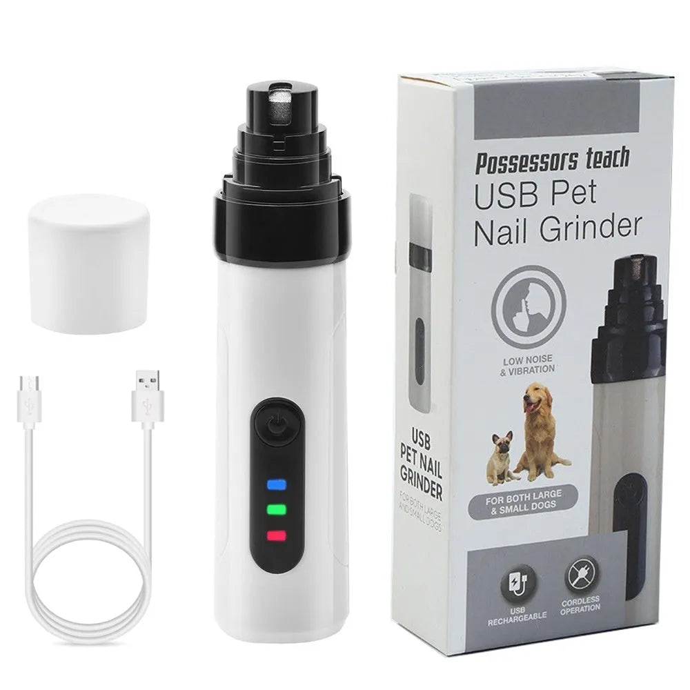 Pet automatic nail grinder with LCD display and dust collection for dogs