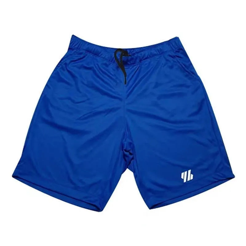 Man's loose-fit metal silk polyester sports shorts in army green colour for summer running.