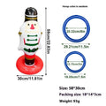 PVC inflatable octopus ferrule throwing toy in multiple colours for coordination games
